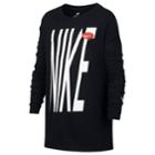 Boys 8-20 Nike Logo Graphic Tee, Size: Large, Grey (charcoal)
