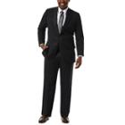 Big & Tall J.m. Haggar Premium Classic-fit Sharkskin Stretch Suit Jacket, Men's, Size: 50 Short, Black