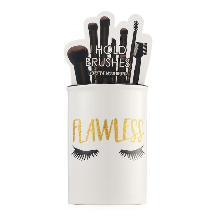Simple Pleasures Flawless Ceramic Makeup Brush Holder, Multicolor