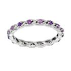 Stacks And Stones Sterling Silver Amethyst Stack Ring, Women's, Size: 9