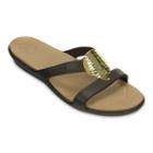 Crocs Sanrah Hammered-metallic Women's Sandals, Size: 9, Lt Brown