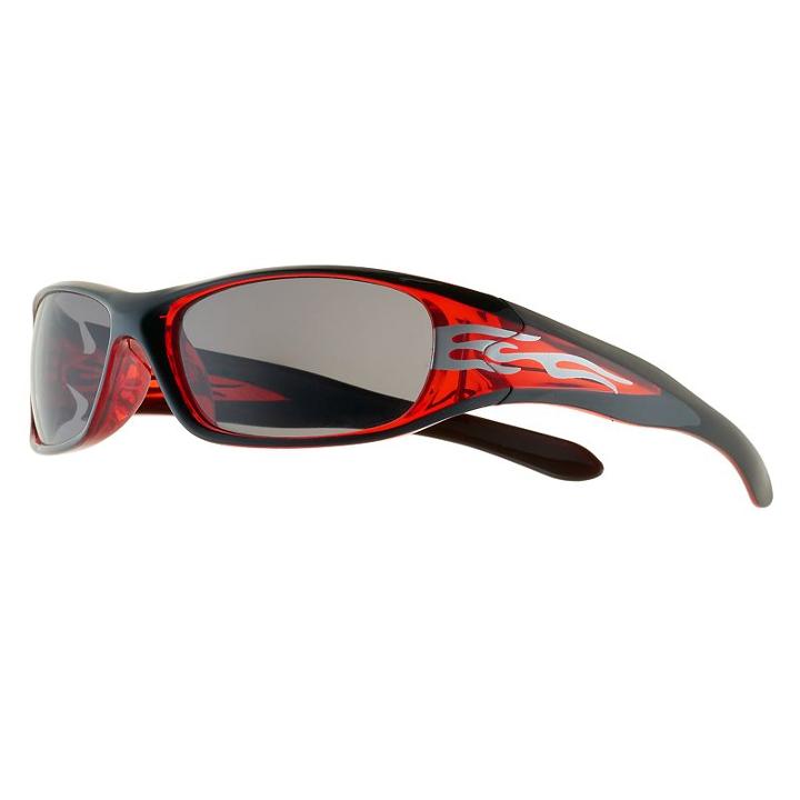 Youth Flame Sport Sunglasses, Boy's, Black