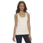 Juniors' So&reg; Double Scoop Textured Tank Top, Girl's, Size: Xl, White Oth