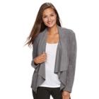 Women's Dana Buchman Faux-suede Open-front Blazer, Size: Large, Grey