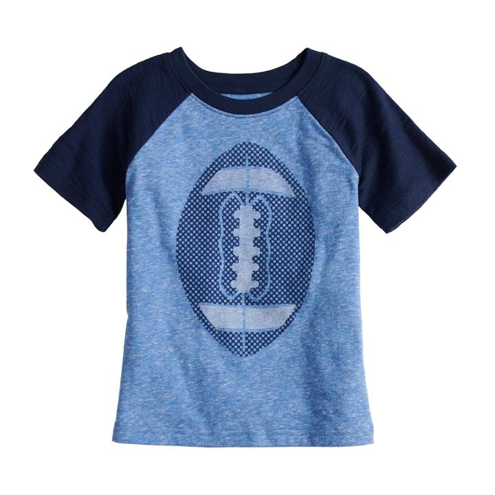 Toddler Boy Jumping Beans&reg; Slubbed Raglan Graphic Tee, Size: 3t, Med Blue