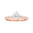14k Gold 1 Carat T.w. Igl Certified Diamond Marquise Engagement Ring, Women's, Size: 5.50, White
