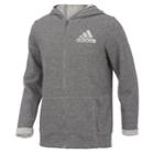 Girls 7-16 Adidas Lurex Sparkle Zip-up Hoodie, Size: Large, Dark Grey