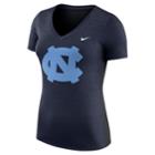 Women's Nike North Carolina Tar Heels Dri-fit Touch Tee, Size: Small, Blue (navy)