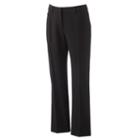 Petite Apt. 9&reg; Classic Fit Dress Pants, Women's, Size: 4p-short, Black