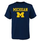 Boys' 4-18 Michigan Wolverines Goal Line Tee, Size: 12-14, Dark Blue