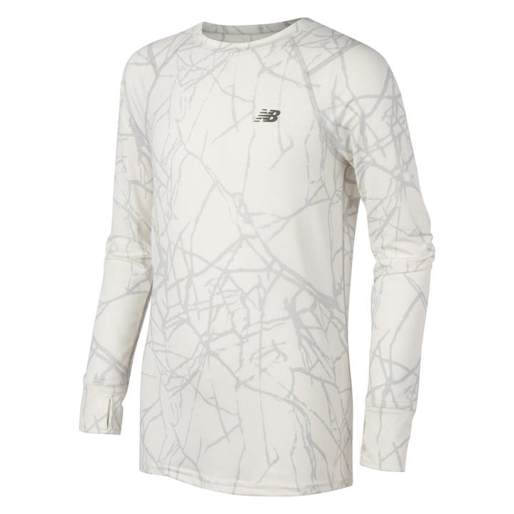 Boys 8-20 New Balance Printed Performance Tee, Size: 8, White