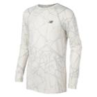 Boys 8-20 New Balance Printed Performance Tee, Size: 8, White
