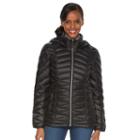 Women's Zeroxposur Jolie Hooded Packable Down Puffer Coat, Size: Large, Black