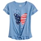 Girls 7-16 & Plus Size So&reg; Knot Graphic Tee, Size: 7-8, Med Blue