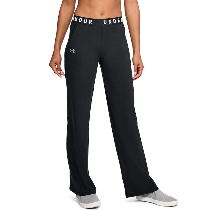 Women's Under Armour Favorite Wide Leg Pants, Size: Xl, Black