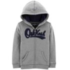 Boys 4-12 Oshkosh B'gosh&reg; Heritage Zip Hoodie, Size: 8, Light Grey