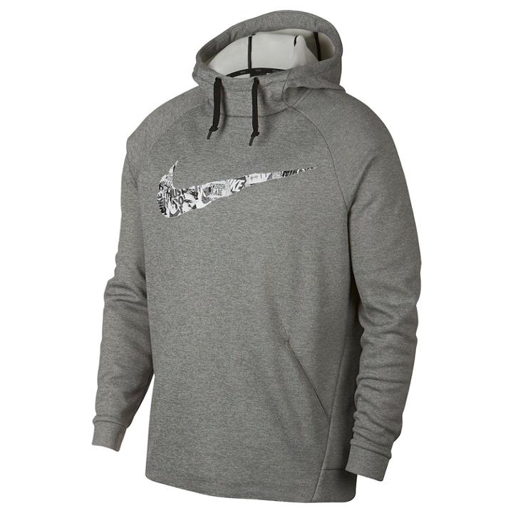 Men's Nike Therma Rip N Tear Pull-over Hoodie, Size: Large, Grey