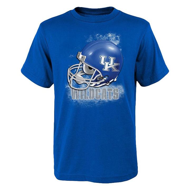 Boys 8-20 Kentucky Wildcats Helmet Tee, Boy's, Size: L(14/16), Blue