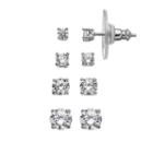 Primrose Sterling Silver Cubic Zirconia Stud Earring Set, Women's