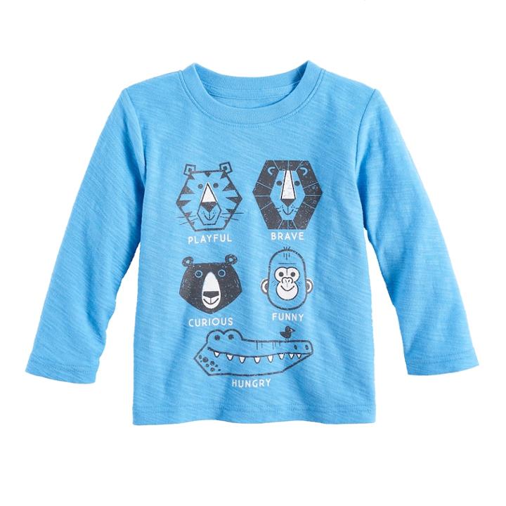 Baby Boy Jumping Beans&reg; Graphic Tee, Size: 3 Months, Blue (navy)