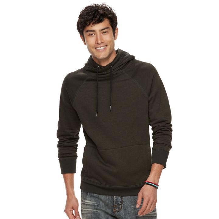 Men's Rock & Republic Textured Cross-over Hoodie, Size: Large, Green