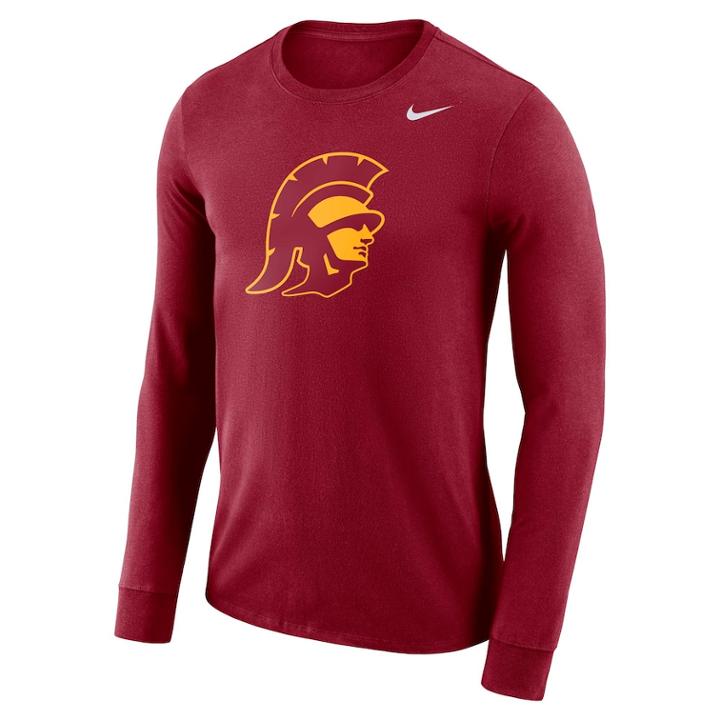 Men's Nike Usc Trojans Dri-fit Logo Tee, Size: Large, Red