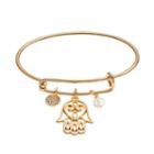 Hamsa Charm Bangle Bracelet, Women's, Gold