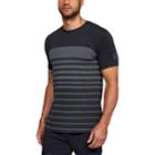 Men's Under Armour Sportstyle Striped Tee, Size: Large, Black