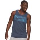 Men's Nike Drifit Swoosh Tank, Size: Medium, Blue