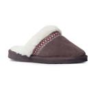 Muk Luks Dawn Women's Suede Scuff Slippers, Size: 7, Dark Brown