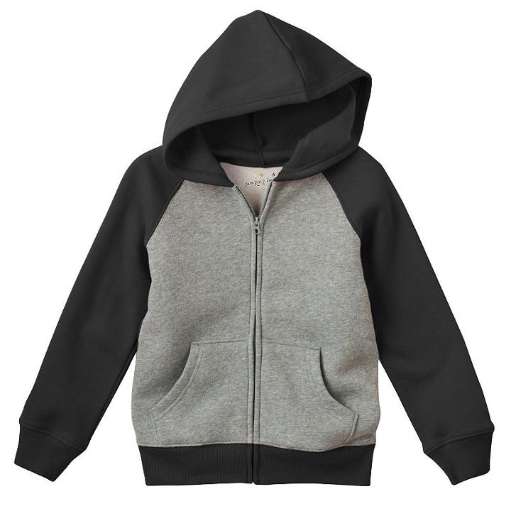 Boys 4-7x Jumping Beans&reg; Raglan Fleece-lined Hoodie, Boy's, Size: 4, Black