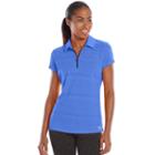 Women's Fila Sport&reg; Quarter-zip Golf Polo, Size: Large, Blue (navy)