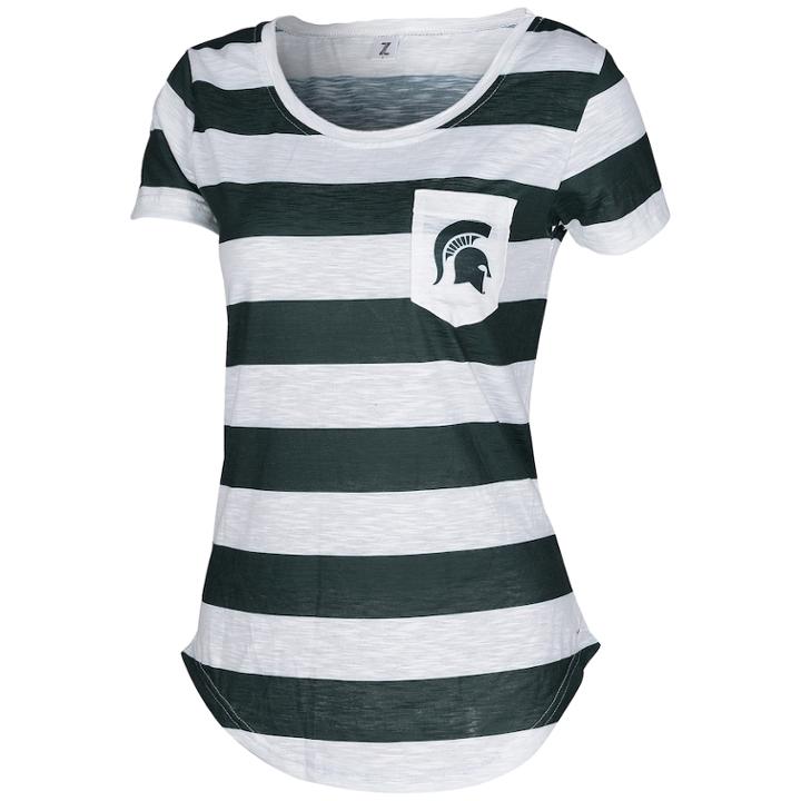 Women's Michigan State Spartans Yardline Tee, Size: Xl, Multicolor