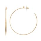 Jennifer Lopez Nickel Free Semi-hoop Earrings, Women's, Gold