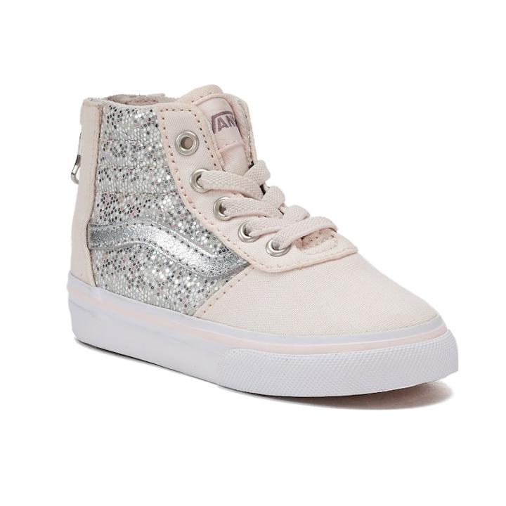 Vans My Maddie Zip Toddler Girls' High Top Sneakers, Size: 6 T, Med Pink