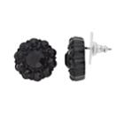 Simply Vera Vera Wang Black Halo Button Stud Earrings, Women's