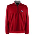 Men's Fresno State Bulldogs 1/4-zip Leader Pullover, Size: Xxl, Red