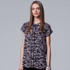 Women's Simply Vera Vera Wang Essential Popover Top, Size: Large, Oxford