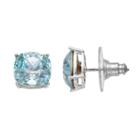 Brilliance Silver Plated Stud Earrings With Swarovski Crystals, Women's