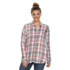 Juniors' Plus Size So&reg; Perfectly Soft Button-front Shirt, Teens, Size: 2xl, Med Grey