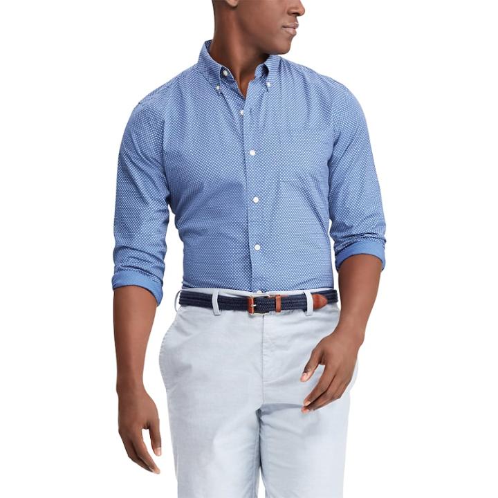 Men's Chaps Classic-fit Woven Button-down Shirt, Size: Xxl, Brt Purple