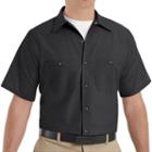 Big & Tall Red Kap Classic-fit Industrial Button-down Work Shirt, Men's, Size: 4xb, Black