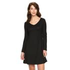 Women's Apt. 9&reg; Everyday A-line Dress, Size: Large, Black