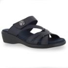 Easy Street Feature Women's Sandals, Size: Medium (10), Blue (navy)