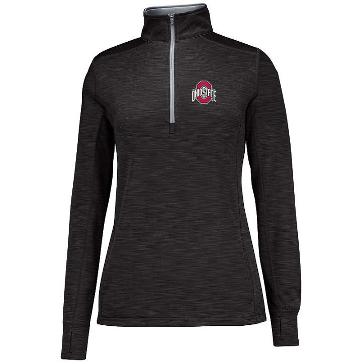 Women's Ohio State Buckeyes Courtside Pullover, Size: Medium, Black