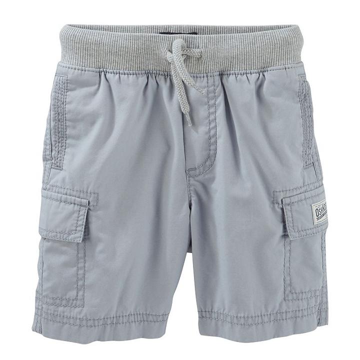 Oshkosh B'gosh, Boys 4-8 &reg; Cargo Shorts, Boy's, Size: 7, Grey