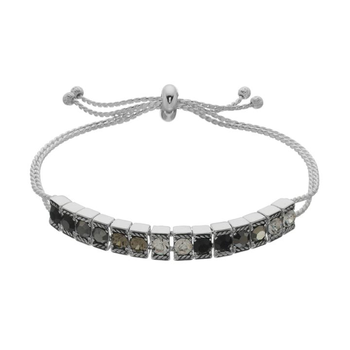 Napier Ombre Stone Lariat Bracelet, Women's, Black