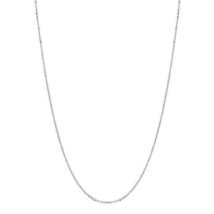 Sterling Silver Cable Chain Necklace - 16-in, Women's, Grey