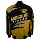 Men's Franchise Club Missouri Tigers Shred Twill Jacket, Size: 4xl, Black