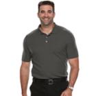 Big & Tall Croft & Barrow&reg; Classic-fit Easy-care Interlock Pocket Polo, Men's, Size: L Tall, Dark Grey
